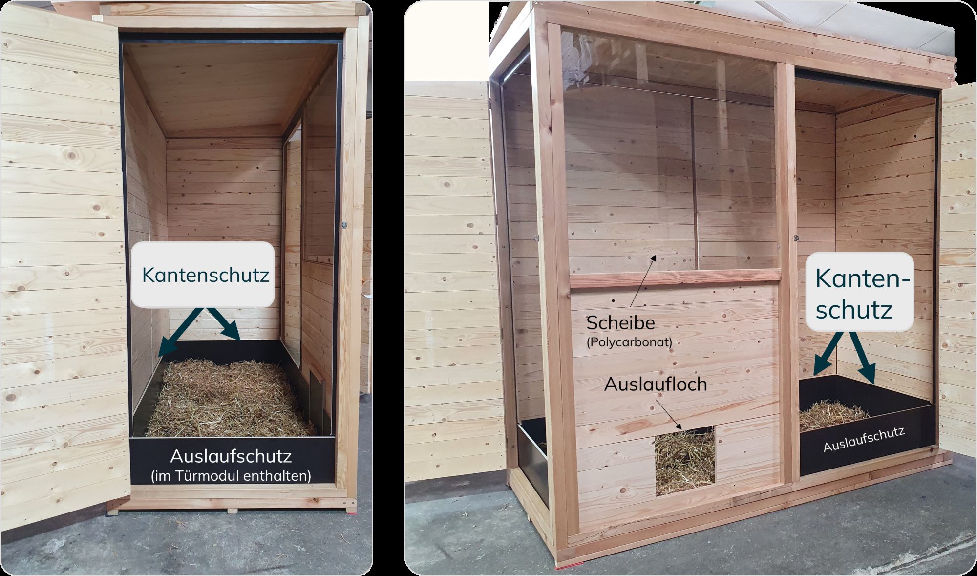 Kantenschutz für Schutzhaus
