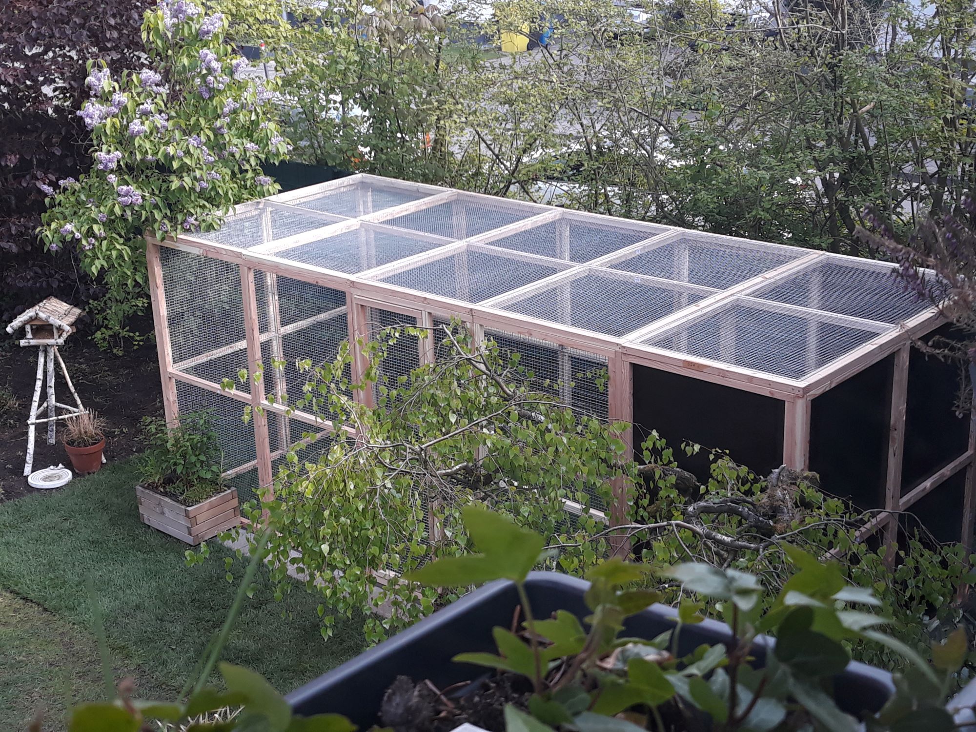 Kaninchenstall XXL 5x2m Gehege für Kaninchen XXL
